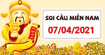 Soi cầu XSMN 07-04 - Dự đoán xổ số Miền Nam ngày 07/04/2021