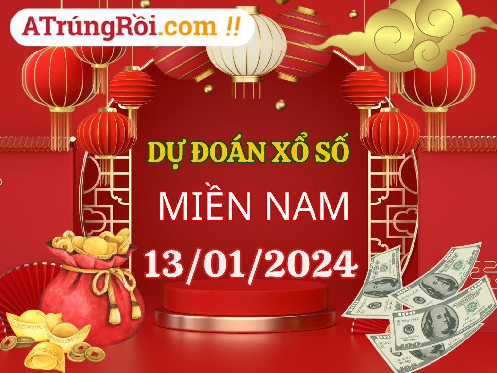 Dự đoán XSMN 13/1/2024, soi cầu kết quả Xổ Số Miền Nam 13-01-2024