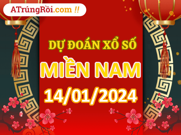 Dự đoán XSMN 14/1/2024, soi cầu kết quả Xổ Số Miền Nam 14-01-2024